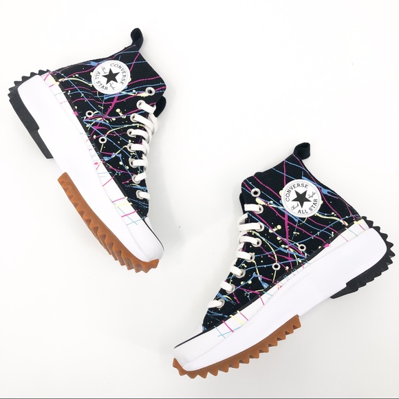 paint splatter converse platform